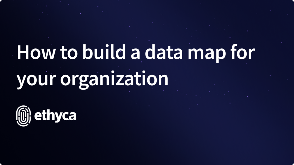 Key visual with the blog post title: "How to build a data map for your organization."