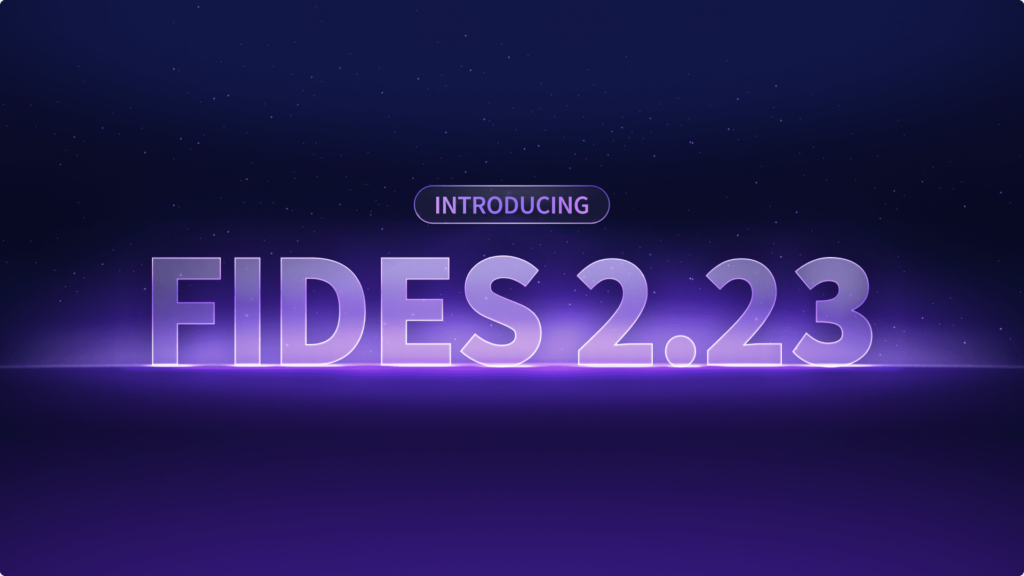 Fides 2.23 release key visual banner
