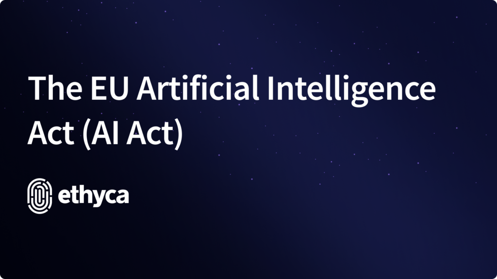 Key visual with the title: The EU Artificial Intelligence Act (AI Act)